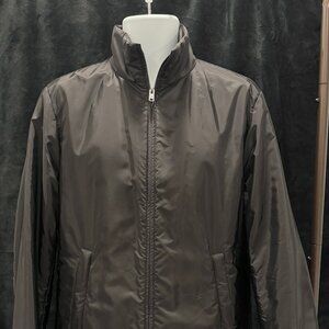 Men's Prada Linea Rossa Nylon Tech Jacket, black, size 48 (L)
